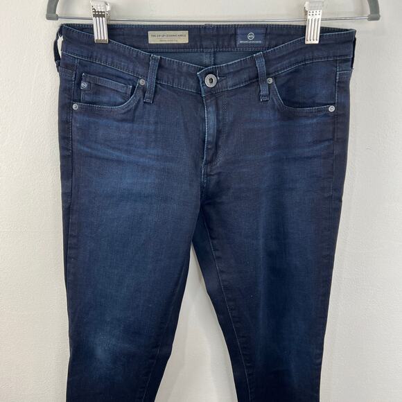 AG Adriano Goldschmied Dark Blue The Zip-Up Legging Ankle Skinny Jeans USA 28R - Picture 2 of 9